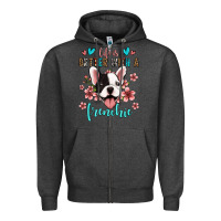 Charcoal Heather life is better with a frenchie Zipper Hoodie - Jasminsmagicworld