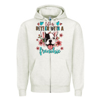 Life Is Better With A Frenchie Zipper Hoodie | Teevron