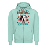 Seafoam life is better with a frenchie Zipper Hoodie - Jasminsmagicworld