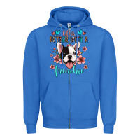 True Royal life is better with a frenchie Zipper Hoodie - Jasminsmagicworld