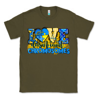 Army Green love doesn't count chromosomes Classic Tee - AdoDesignShop