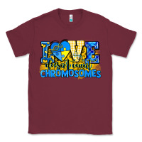 Burgundy love doesn't count chromosomes Classic Tee - AdoDesignShop