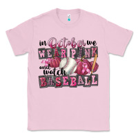Bubblegum Pink in october we wear pink and watch  baseball Classic Tee - FaDigitalArtStudio