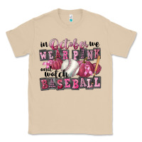 Mushroom in october we wear pink and watch  baseball Classic Tee - FaDigitalArtStudio