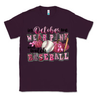 Plum in october we wear pink and watch  baseball Classic Tee - FaDigitalArtStudio