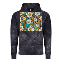 Cloud Black Leopard And Tiger Daisy Vintage Hoodie - RanaPortraitStore