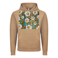 Vintage Coffee Leopard And Tiger Daisy Vintage Hoodie - RanaPortraitStore