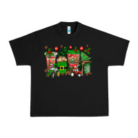 Black christmas tractor coffee cups Urban Heavy Tee - texasbilliewilder