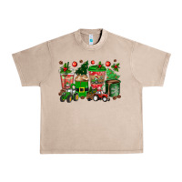 French Oak christmas tractor coffee cups Urban Heavy Tee - texasbilliewilder