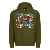 Army Green American Football Mom Tumbler Premium Hoodie - BundleAndBundleShop