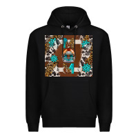 Black American Football Mom Tumbler Premium Hoodie - BundleAndBundleShop