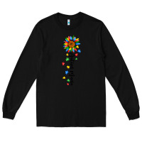 Black autism mama sunflower black Long Sleeve Tee - JahusDesignShop