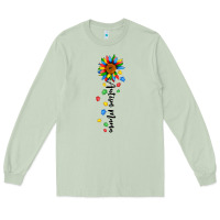 Matcha autism mama sunflower black Long Sleeve Tee - JahusDesignShop