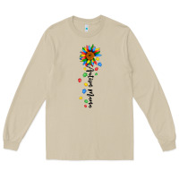 Mushroom autism mama sunflower black Long Sleeve Tee - JahusDesignShop