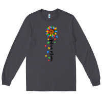 Smoke autism mama sunflower black Long Sleeve Tee - JahusDesignShop