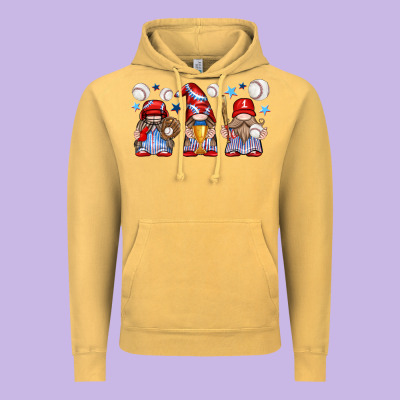 Vintage Hoodie baseball gnome