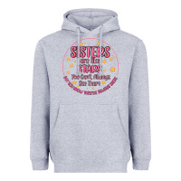 Heather Grey sisters are like stars you can't always see them Heavyweight Hoodie - MaliasSmallBusiness