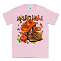 Hello Fall Pumpkins  Cowgirl  And Roses Classic Tee | Teevron