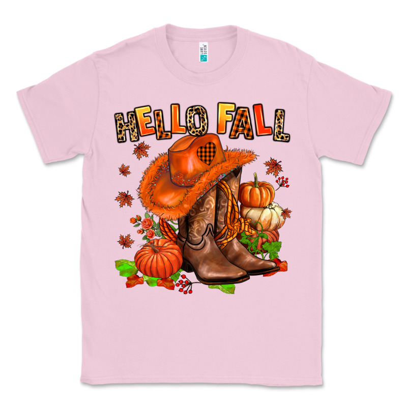 Hello Fall Pumpkins  Cowgirl  And Roses Classic Tee by AdoDesignShop | Teevron
