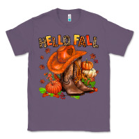 Lavender hello fall pumpkins  cowgirl  and roses Classic Tee - AdoDesignShop