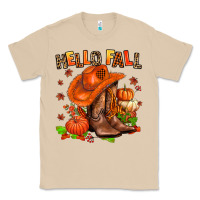Mushroom hello fall pumpkins  cowgirl  and roses Classic Tee - AdoDesignShop