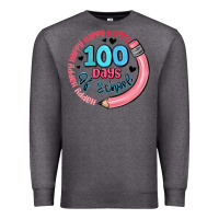 Charcoal Heather happy 100 days of school Premium Sweatshirt - MaliasSmallBusiness