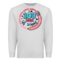 Dove Grey happy 100 days of school Premium Sweatshirt - MaliasSmallBusiness