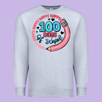 Happy 100 Days Of School Premium Sweatshirt Designed By Maliassmallbusiness