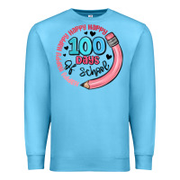 Ocean Blue happy 100 days of school Premium Sweatshirt - MaliasSmallBusiness