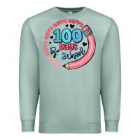 Seafoam happy 100 days of school Premium Sweatshirt - MaliasSmallBusiness