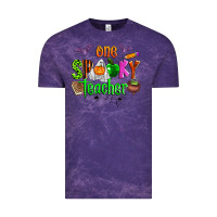Cloud Purple one spooky teacher Vintage Tee - Zillion Design Studio