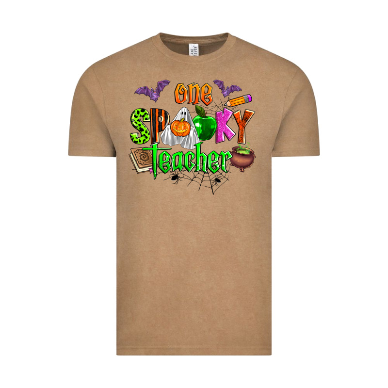 One Spooky Teacher Vintage Tee by Zillion Design Studio | Teevron