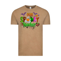 Vintage Coffee one spooky teacher Vintage Tee - Zillion Design Studio