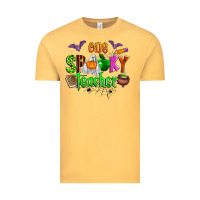 Vintage Mustard one spooky teacher Vintage Tee - Zillion Design Studio