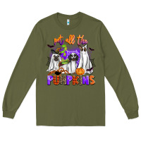 Army Green pet all the pupkins Long Sleeve Tee - AdoDesignShop