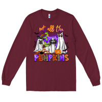 Burgundy pet all the pupkins Long Sleeve Tee - AdoDesignShop