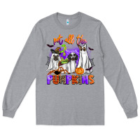 Heather Grey pet all the pupkins Long Sleeve Tee - AdoDesignShop