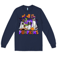 Navy pet all the pupkins Long Sleeve Tee - AdoDesignShop
