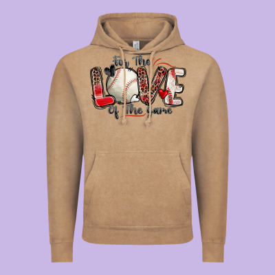 For The Love Of The Game Baseball Vintage Hoodie Designed By Zillion Design Studio