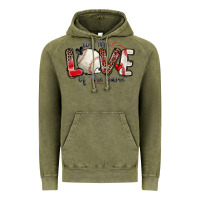 Vintage Olive for the love of the game baseball Vintage Hoodie - Zillion Design Studio