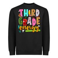Black third grade energy Heavyweight Sweatshirt - texasbilliewilder