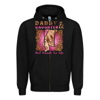 Black daddy and daughter best friends for life Zipper Hoodie - Artiststas