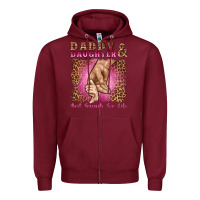 Burgundy daddy and daughter best friends for life Zipper Hoodie - Artiststas