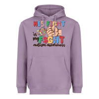 Lavender his fight is my fight autism awareness Heavyweight Hoodie - MaliasSmallBusiness