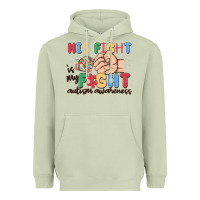 Matcha his fight is my fight autism awareness Heavyweight Hoodie - MaliasSmallBusiness