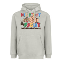 Moon Dust his fight is my fight autism awareness Heavyweight Hoodie - MaliasSmallBusiness