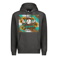 Charcoal Heather Baseball Mom Squad Tumbler Premium Hoodie - BundleAndBundleShop
