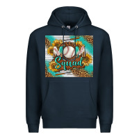 Navy Baseball Mom Squad Tumbler Premium Hoodie - BundleAndBundleShop