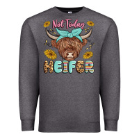 Charcoal Heather heifer Premium Sweatshirt - MaliasSmallBusiness