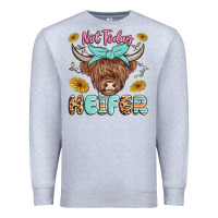 Heather Grey heifer Premium Sweatshirt - MaliasSmallBusiness